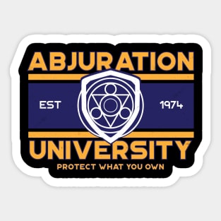 Abjuration University Sticker